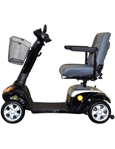 Côté droite du scooter électrique PMR médical Kymco Super 6 et 8 en Noir