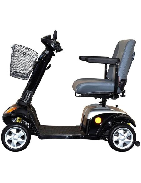Côté droite du scooter électrique PMR médical Kymco Super 6 et 8 en Noir
