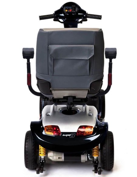 Arrière du scooter pour handicapé et senior Kymco Super 6 et 8 en Noir