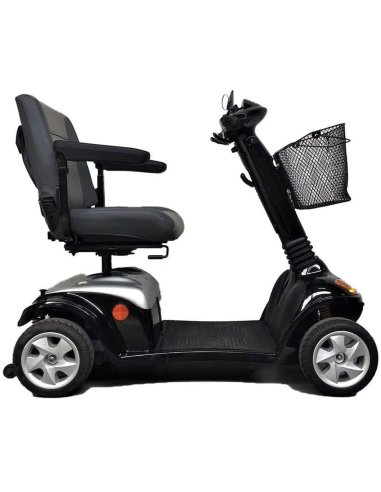 Côté gauche du scooter électrique pour mobilité réduite Kymco Super 6 et 8 en Noir