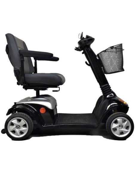 Côté gauche du scooter électrique pour mobilité réduite Kymco Super 6 et 8 en Noir