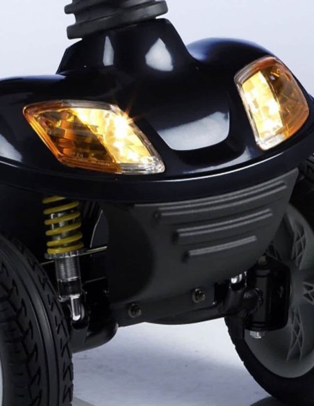 Phares devant du scooter PMR senior médical Kymco Super 6 et 8 en Noir
