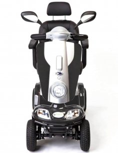 Avant en biais du scooter PMR senior Kymco Midi XL en Gris 2