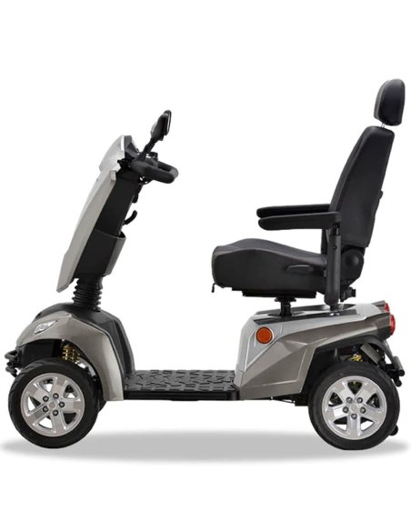 Côté droite du scooter médical pour handicapé et senior Kymco Maxer en Champagne