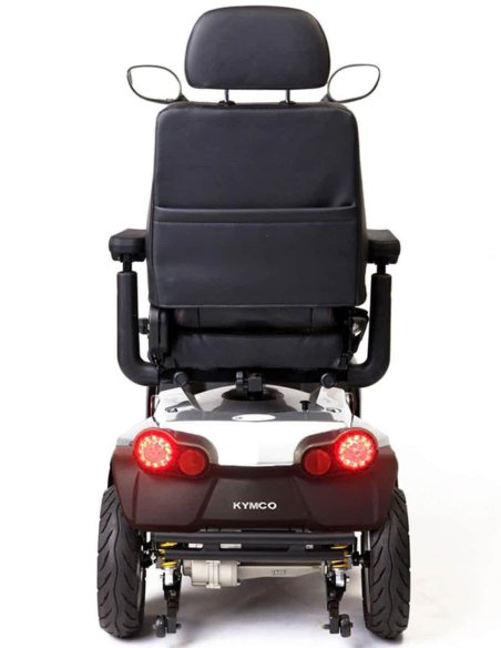 Arrière du scooter électrique pour personne à mobilité réduite Kymco Maxer en Champagne