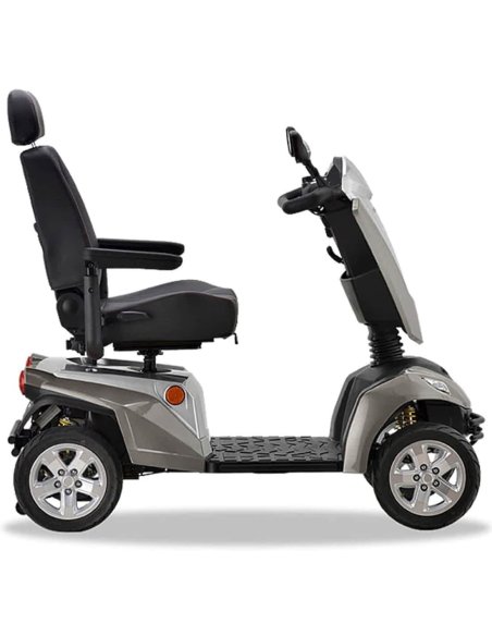 Côté gauche du scooter électrique médical Kymco Maxer en Champagne