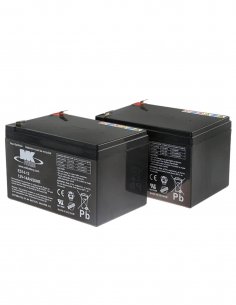 Deux batteries AGM 14Ah de MK Battery pour Scooter électrique de loisir, golf, PMR senior, handicapé ou mobilité réduite