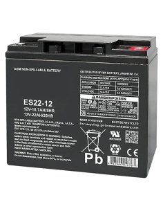 Deux batteries AGM 22Ah de MK pour scooter PMR senior, pour personne handicapée ou de mobilité réduite 2