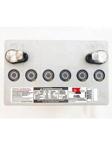 Batterie M22NF SLD G (dessus) 51Ah de MK Powered pour scooter électrique PMR senior et personne handicapée ou mobilité réduite