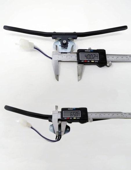 Dimensions de l’ensemble levier accélérateur, potentiomètre et câblage pour le scooter senior PMR Invacare Orion et Comet