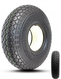 Pneu increvable – NOIR – 4.10/3.50-5, 410/350-5 de scooter électrique handicapé PMR Invacare Comet et Orion