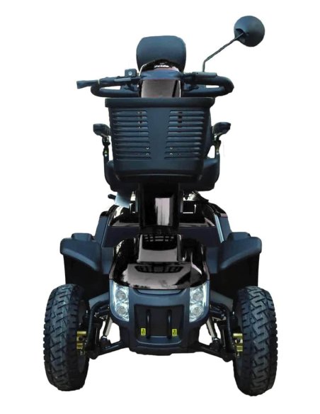 Face avant du scooter électrique PMR senior Pride XL 140 en noir