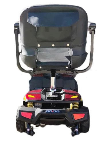 Face arrière du scooter de scooter senior et handicapé PMR Pride Endurance en rouge
