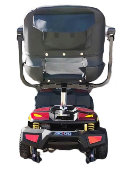 Face arrière du scooter de scooter senior et handicapé PMR Pride Endurance en rouge