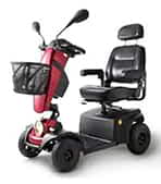 Scooter &eacute;lectrique pour handicap&eacute; Freerider Panther 4 Premium en rouge