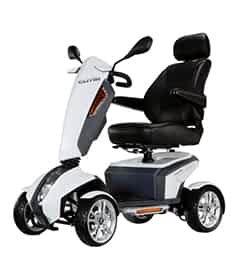 Scooter &eacute;lectrique handicap&eacute; et de mobilit&eacute; r&eacute;duite Heartway S17 Cutie en blanc
