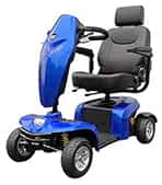 Scooter &eacute;lectrique de mobilit&eacute; r&eacute;duite Kymco Komfy en blue
